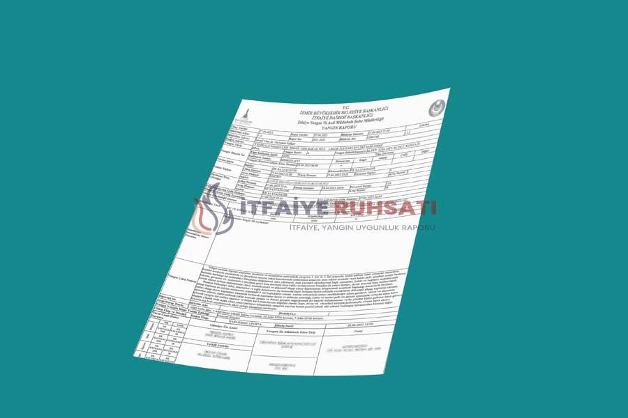 İtfaiye Yangın Raporu - İtfaiye Ruhsatı